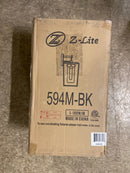 Z-Lite 594M-BK Sheridan Outdoor Wall Sconce, 1-Light 100 Watts, Black