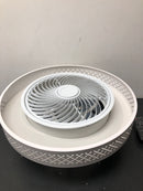 Oukaning HG-WMTZXL-6711 20.4 in. Round White Indoor Integrated LED Ceiling Fan with Remote for Kids Room Bedroom