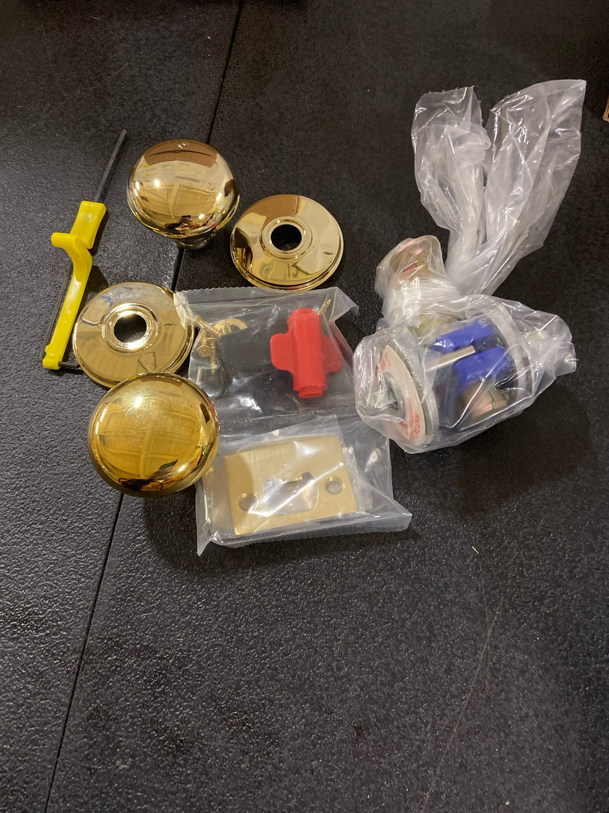 Emtek C810PUS3 Watford Rosette Providence Classic Brass Passage Door Knobset with the Concealed Screws - Polished Brass