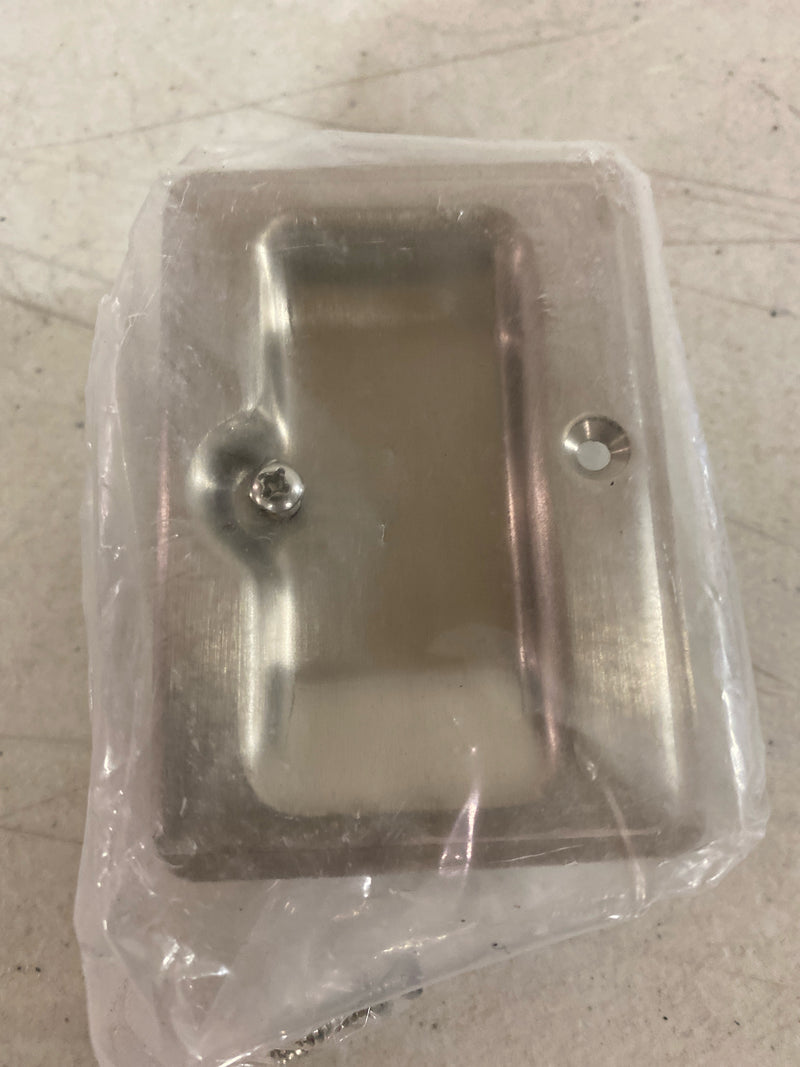 Deltana SDPA325U15 3-1/4" Adjustable Pocket Door Passage Lock - Satin Nickel