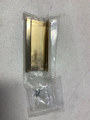 Emtek 87100US4 Modern Edge 3 Inch Center to Center Finger Cabinet Pull from the Contemporary Collection - Satin Brass