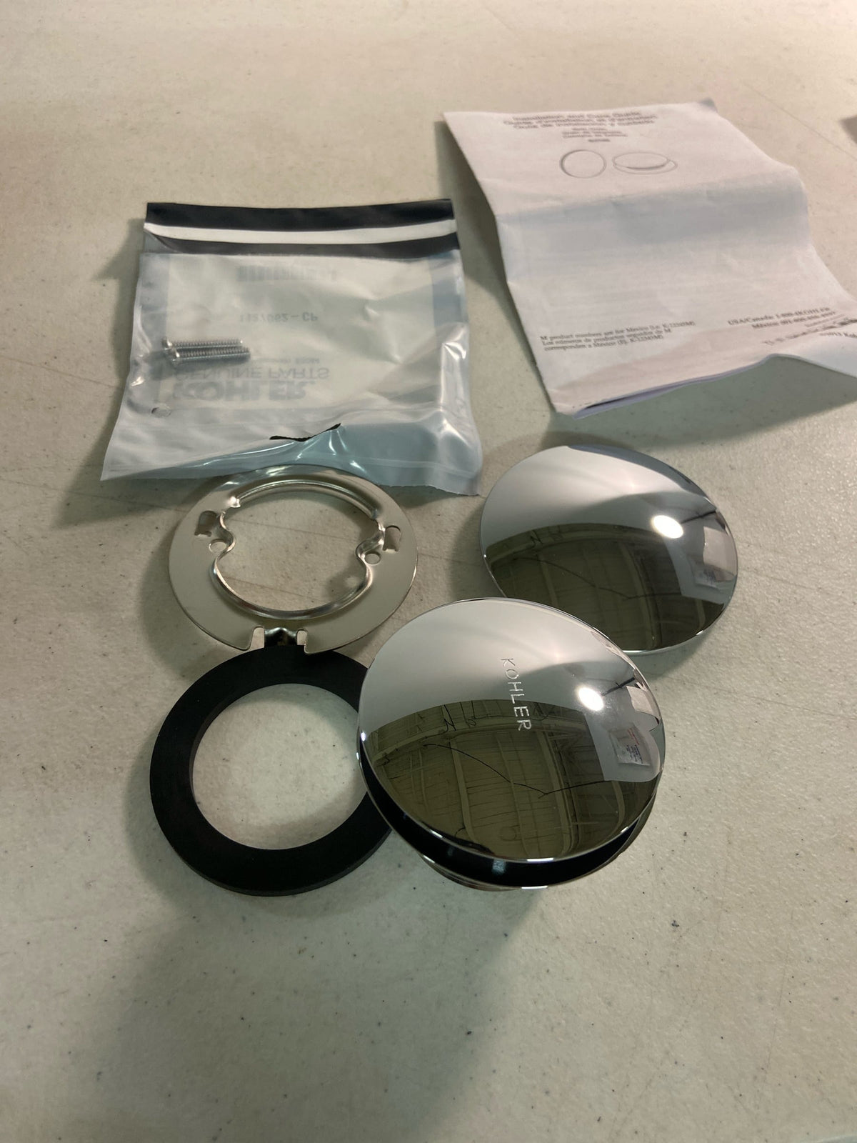 Kohler K-7142-CP Clearflo Retrofit Toe Tap Conversion Kit - Polished Chrome