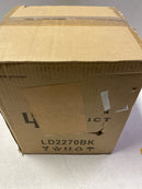 Elegant Lighting LD2270BK Collier 7" Wide Semi-flush Ceiling Fixture - Black