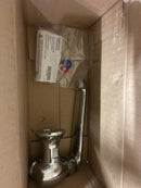 Chicago Faucets 332-ABCP Wall Mounted Utility Faucet with Lever Handle and 6" Full-Flow Swing Spout - Chrome
