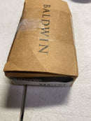 Baldwin 4863033 3" x 1-1/2" Illuminated Rectangular Door Bell from the Estate Collection - Vintage Brass