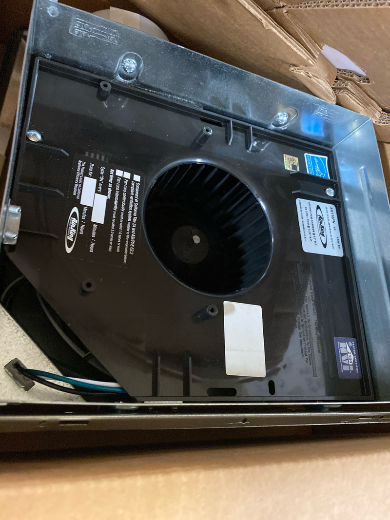 Air King AK110PN 100 CFM 1.5 Sone Ceiling Mounted Energy Star Rated Exhaust Fan - White