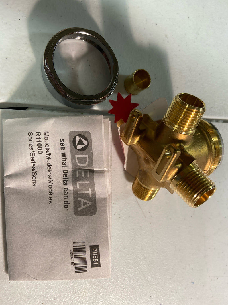 Delta Diverter Rough-In Valve for Delta 3 Function and 6 Function Diverter Trims