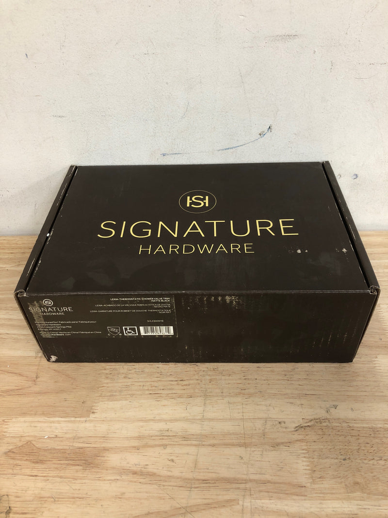 Signature Hardware 483859 Lexia Thermostatic Valve Trim - Less Valve - Matte Black