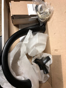 Delta T27776-BL Stryke Deck Mounted Roman Tub Filler with Arc Spout and Helo Style Handles - Matte Black