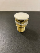 Kingston Brass VTDESHOEPB Trimscape Toe-Touch Tub Drain with Overflow, Polished Brass