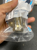 Sharkbite UR23036 Max 1/2 in. Push-to-Connect x 3/8 in. O.D. Compression Chrome-Plated Brass Quarter-Turn Angle Stop Valve