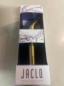 Jaclo 8032-E6-SB 8" 45° Brass Showerarm with Escutcheon - Satin Brass