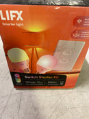 Lifx LFX/STARTKIT2 60-Watt Equivalent Smart 2-A19 LED Light Bulbs and 1-Switch Kit, Works with Alexa/Hey Google/HomeKit Multi-Color (1-Kit)