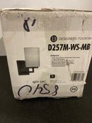 DESIGNERS FOUNTAIN Leavenworth 1 Light Wall Sconce, Matte Black, D257M-WS-MB