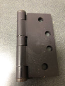Deltana S44HD10B 4" x 4" Square Corner Plain Bearing Mortise Hinge - Pair - Oil Rubbed Bronze