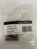Baldwin 0392151 1-1/4 Inch x 1-1/2 Inch Flush Cabinet Pull - Antique Nickel