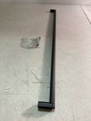 Alno ALTA-MODA-RIBBED-A2904-18 Alta Moda 18" Center to Center Modern Ribbed Round Large Cabinet Handle/Large Drawer Pull - Matte Black