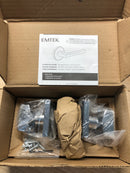 Emtek 5050FRKUS26 Freestone Non-Turning Two-Sided Dummy Door Knob Set with Square Rose from the Urban Modern Collection - Polished Chrome