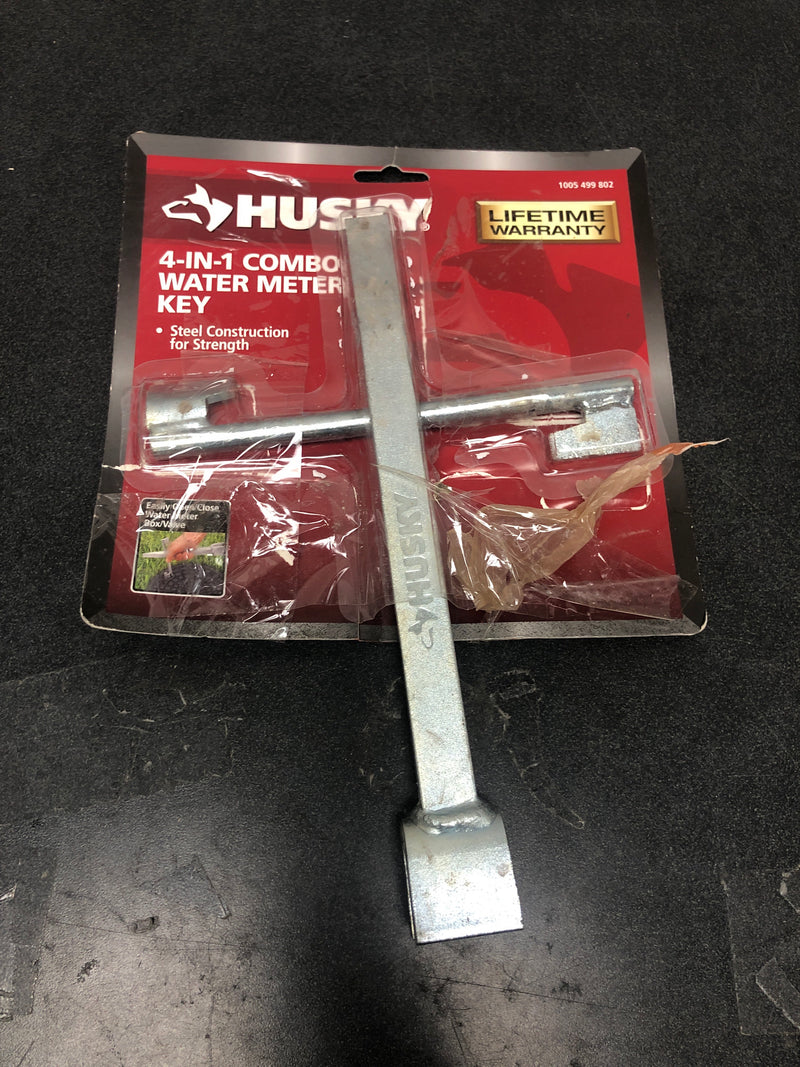 Husky 410-409-0111 4-in-1 Combination Water Meter Valve Tool
