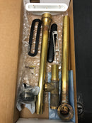 Kohler K-7271-BL Clearflo 1-1/2" Toe-Tap Tub Drain Kit - with Brass Slotted Overflow - Matte Black