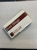 Hickory Hardware 70306-9312 Solid Brass 3.5" x 3.5" - 5/8" Radius Corner Plain Bearing Arc Pattern 6 Hole Door Hinge - Authentic Black Brass