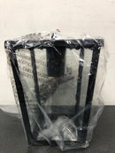 Lnc ANZUYRHD14259E7 Modern Coastal Black 1-Light Lantern Outdoor Pendant Light with Seeded Glass shade Mini Hanging Pendant for Patio Porch