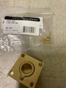 Baldwin 0393033 1-5/8 Inch x 1-5/8 Inch Flush Cabinet Pull - Vintage Brass