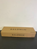 Baldwin FDDELXROUTSR260 Reserve Full Dummy Handleset Del Mar x Round with Traditional Square Rose, Bright Chrome Finish