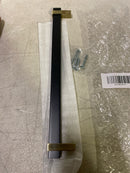 Amerock BP36726MBBBZ Mulino 10-1/16 Inch Center to Center Bar Cabinet Pull - Matte Black / Golden Champagne