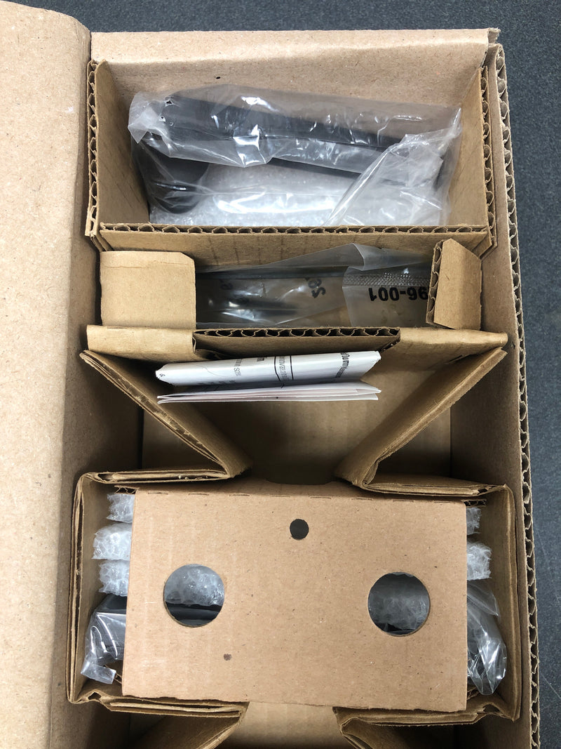 Baldwin HDSQUCFR112 Square Non-Turning One-Sided Dummy Door Lever with 5 Inch Rectangle Rose from the Reserve Collection - Venetian Bronze