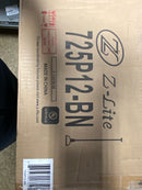 1 Light Pendant In Restoration Style 13.25 Inches Wide By 13 Inches High-Brushed Nickel Finish Z-Lite 725P12-Bn