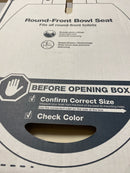 Kohler K-4639-RL-47 Cachet ReadyLatch Round-Front Quiet-Close Toilet Seat - Almond