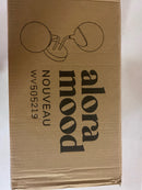 Alora Lighting WV505219AGOP Nouveau 2 Light 19" Tall Bathroom Sconce with Opal Glass Shades - Aged Gold