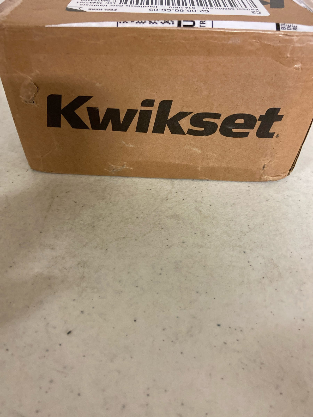 Kwikset 966MILSQT.UNIV Milan Lever Single Cylinder Interior Pack with Square Rose for Handlesets - Matte Black