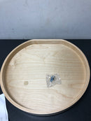 Rev-A-Shelf LD-4BW-201-20SBS-1 Lazy Daisy Wood 1-Shelf 20" D-Shaped Lazy Susan with Swivel Bearing for Corner Wall Cabinets - Maple