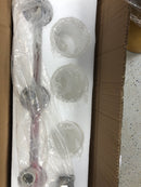 Progress Lighting P300385-009 Replay 6 Light 48" Wide Bathroom Vanity Light with Frosted Glass Shades - Brushed Nickel