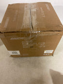 Jonathan y JYL1327B Paulina 8.5 in. 1-Light Classic Industrial Iron LED Flush Mount, White/Gold Painting