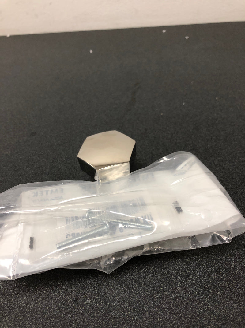 Emtek 86458US14 Mod Hex 1-1/2 Inch Geometric Cabinet Knob - Polished Nickel