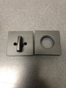 Emtek 4820ROUUS19 Baden Sectional Single Cylinder Keyed Entry Handleset with Round Interior Knob - Flat Black