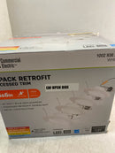 Commercial electric NS01dA09FR2-259 5/6 in. Integrated LED White Dimmable Recessed Light Trim with Adjustable Color Temperature, (2-Pack)