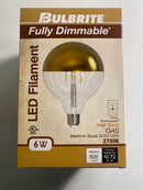 Bulbrite 776924 - LED6G40/27K/FIL/HG/3 G40 Globe LED Light Bulb