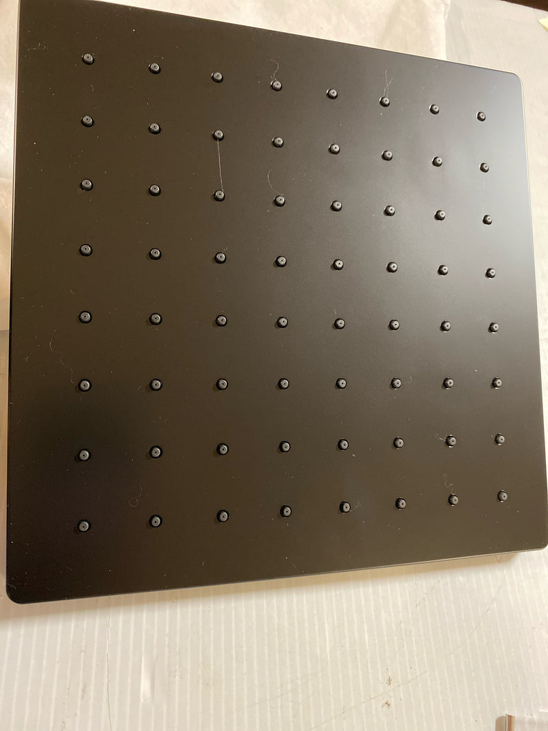 Delta RP103699BL Modern 1.75 GPM Single Function Rain Square Shower Head with Touch-Clean Sprayhead - Matte Black