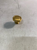 Belwith Keeler B076137-BGB Trellis Contemporary 1-1/2" Designer Fluted Edge Cabinet Knob / Drawer Knob - Brushed Golden Brass