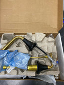 Kohler K-27416-4-BMB Tone 1.2 GPM Widespread Bathroom Faucet - Matte Black with Moderne Brass