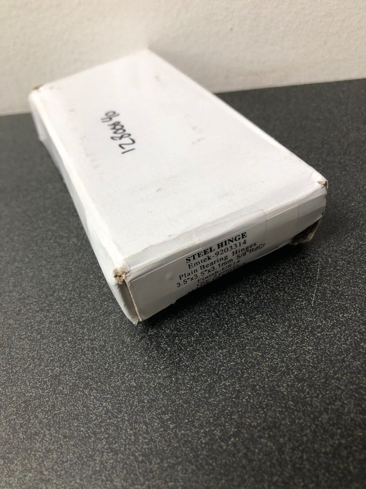 Emtek 92033 3-1/2" x 3-1/2" Plated Steel Heavy Duty 5/8" Radius