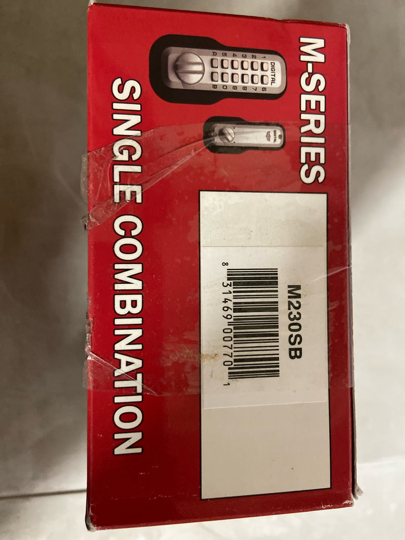 Lockey USA M-210-ABDC Mechanical Keyless Double Combination Deadbolt, Antique Brass