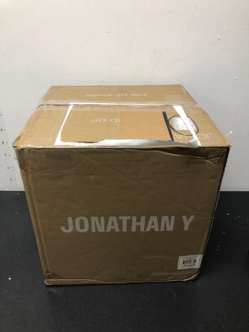 JONATHAN Y Lighting JYL7517E Marfa 14" Wide LED Semi-Flush Ceiling Fixture - Oil Rubbed Bronze / Brass Gold
