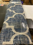 JONATHAN Y Lighting SMB109D-9 Santa Monica 9' x 12' Polypropylene Moroccan & Tribal Indoor/Outdoor Area Rug - Navy / Gray