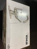 Kohler Capilano Monoblock 4 in. Centerset 2-Handle Bathroom Faucet in Vibrant Brushed Nickel K-R30580-4D-BN