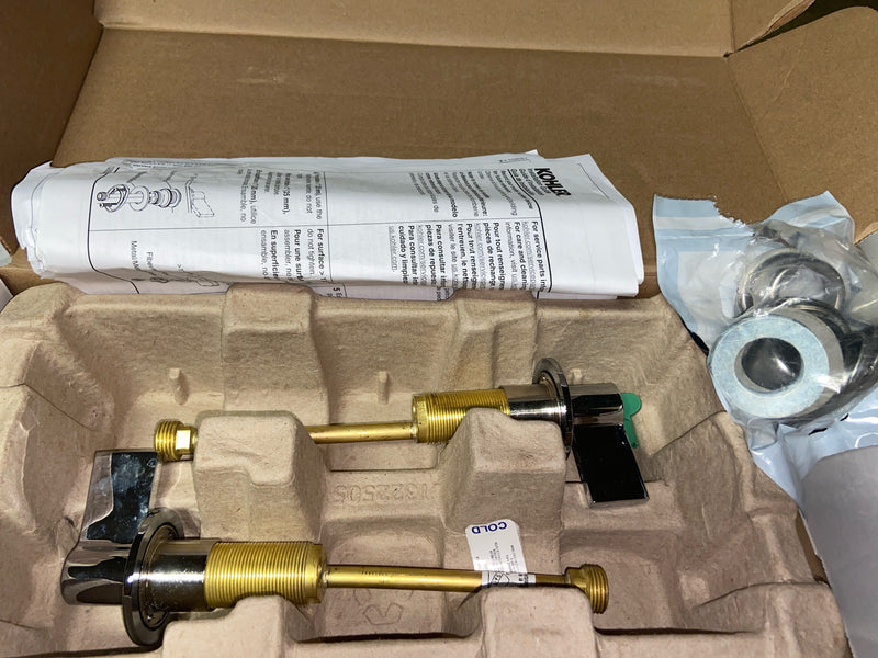 Kohler K-77974-4-CP Components Lever Handles for Bathroom Faucet - Polished Chrome